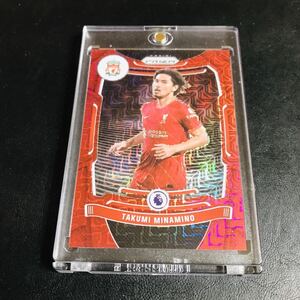 南野拓実 / 2021-22 PANINI PRIZM PREMIER LEAGUE SOCCER EPL Red Mojo #/159 カード 159枚限定 カラーマッチ！ リバプール ASモナコ