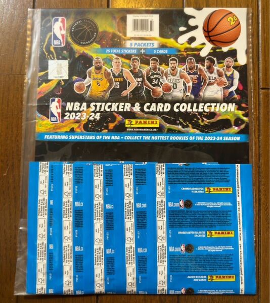 NBA 2023-24 PANINI STICKER & CARD COLLECTION(ステッカー&カード) 1パック