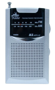 ポケットラジオ 携帯ラジオ 電池式 高感度 AM FM ワイドFM対応 小型軽量 イヤホン スピーカーどちらでも聞ける 防災用の常備品として MPR-