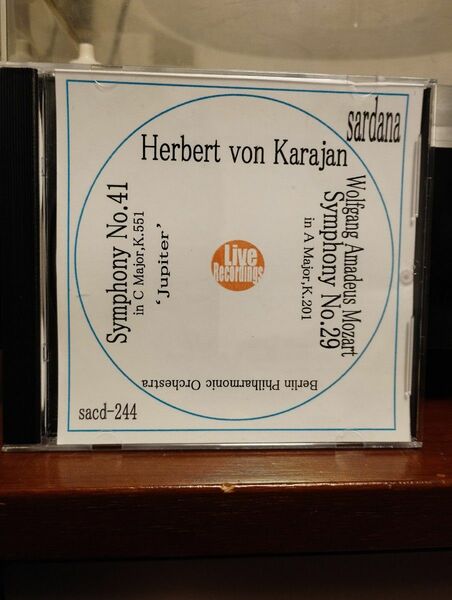カラヤン：モーツァルト・交響曲第41番「ジュピター」、第29番　ライヴ