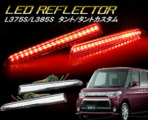 L375S L385S ダイハツ タント タントカスタム LED リフレクター クリアー ブレーキ 機能付き クリスタルアイ ポジション スモール 新品