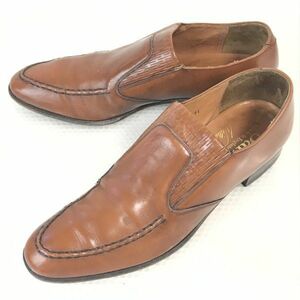 80s-90s?イングランド製★バーカー/Barker★スリッポン/ヴァンプ/モカシン【7.5B/26.0/茶/BROWN】ビジネス/Vintage/dress shoes◆pi-115