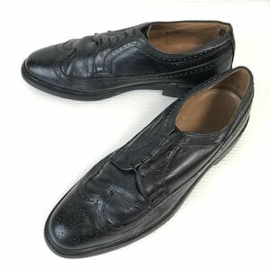 70s-80s/USA/Vintage★重本革/グッドイヤー製法/ロングウィングチップ【12D/29.5/黒/BLACK】business/Kenmoor/dress shoes◆pA-71