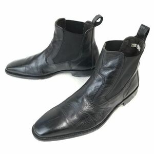 ドイツ製★Lloyd/ロイド★本革/サイドゴアブーツ【7F/25.5/黒/BLACK】ショートブーツ/Shoes◆pWB94-21