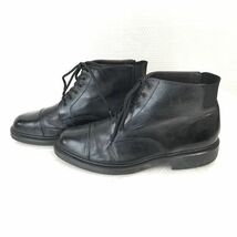 ドイツ製★Lloyd/ロイド★本革/踵ゴア/チャッカ/ショートブーツ【42/8F/26.5/黒/BLACK】ストレートチップ/バックゴア/Shoes◆pWB93-26_画像10