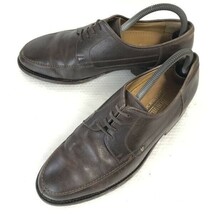 オランダ王室御用達★VAN BOMMEL/ヴァンボメル★グッドイヤー製法/本革/Uチップ【6.5/25.0/茶/BROWN】ビジネス/dress shoes◆pB-55_画像1