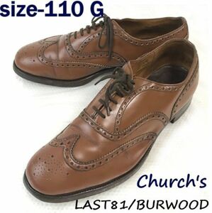 vintage★旧チャーチ/Church's★LAST 81/BURWOOD/フルブローグ/ウイングチップ【11.0G/29.5cm/茶/BROWN】leather/dress shoes◆pJ-54