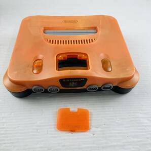 50 【希少！/動作OK/ジャンク】 ニンテンドー Nintendo64 オレンジ ブラック NUS-001(JPN) 本体 N64 ロクヨン ダイエーホークス 任天堂の画像2