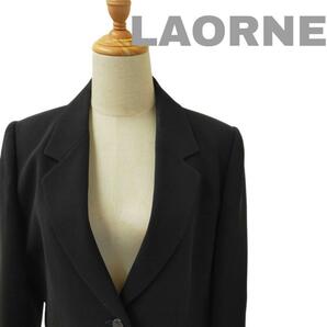 【最終値下げ】LAORNE ブラックフォーマル テーラードジャケット 13号 冠婚葬祭 フォーマル ビジネス 黒 スーツ テーラードジャケット