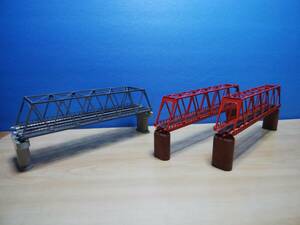 TOMIXN 1/150 複線トラス鉄橋/単線トラス鉄橋×2 セット