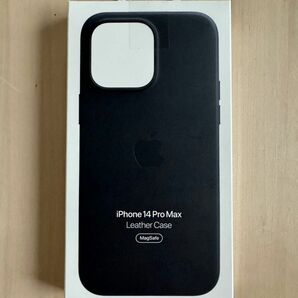 Apple MagSafe対応iPhone 14 ProMax レザーケース - ミッドナイト 純正品 MPPM3FE/A