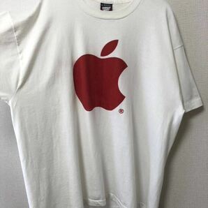 90's USA製 XL APPLE VINTAGE TEE アップル コンピュータ ビンテージ 企業 プロモーション プリント 半袖 Tシャツ 白 IBM MAXELL GOOGLE の画像3