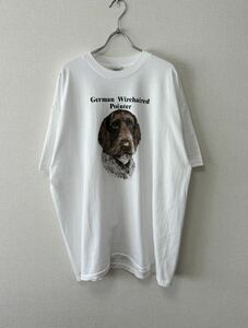 90's USA製 VINTAGE DOG FACE ビンテージ ドッグ フェイス 犬 アニマル プリント Tシャツ WILLIAM WEGMAN ANDY WARHOL KEITH HARING ART ②