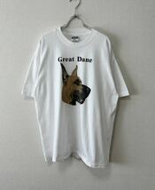 90's USA製 XL VINTAGE DOG FACE ビンテージ ドッグ フェイス 犬 アニマル プリント Tシャツ WILLIAM WEGMAN ANDY WARHOL KEITH HARING ART_画像1