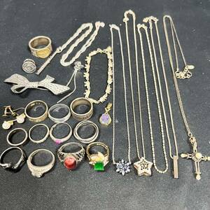  silver accessory set sale gross weight 125.50g necklace bracele ring earrings etc. 925 stamp original silver stamp SILVER stamp Vintage 