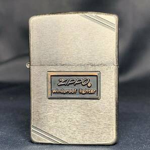 ZIPPO ジッポー 1987年製 オイルライター windproof lighter シルバーカラー 斜字体 喫煙具 ヴィンテージ の画像2