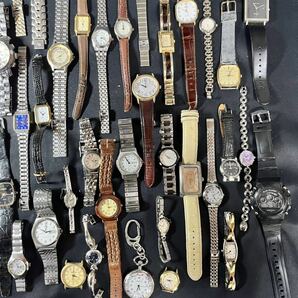 腕時計 100本 まとめ売り SEIKO セイコー CITIZEN シチズン CASIO カシオ 等含む メンズ レディース 動作未チェック ジャンク扱いの画像5