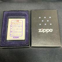 【未使用】ZIPPO ジッポー 2004年製 波柄 オイルライター シルバー × ブルー Zippo 喫煙具 コレクション _画像9
