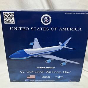 ボーイング VC-25A アメリカ空軍 大統領専用機「エアフォースワン」 1/200 InFlight200/インフライト200 Boeing B747-2008 飛行機 模型の画像1