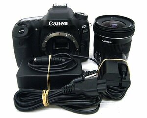《大関質店》Canon キャノン デジタル一眼レフカメラ EOS 80D レンズEF-S10-18mm付 中古