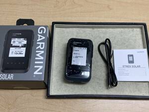 [ハンディGPS]ガーミン/Garmin eTrex Solar GPSハンドヘルドナビゲーター イートレックス ソーラー 動作確認済[ほぼ未使用/美品]