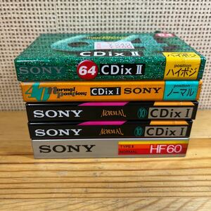 新品★SONY カセットテープ ハイポジ /ノーマル まとめて5本セット u829