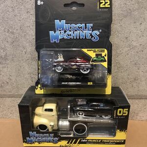 1950 フォード COE フラットベッド　1949 マーキュリー　セット maisto MUSCLEMACHINES マッスルマシーンズ MUSCLE MACHINES