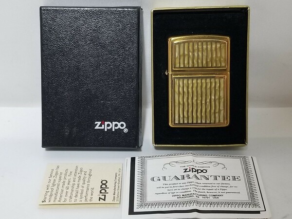 未着火品 Zippo ジッポー マーブル ブラス U.S.S INDEPENDENCE CV62 オイルライター