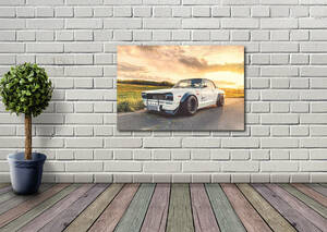 新品 スカイライン ハコスカ GTR タペストリー ポスター /125/ 映画ポスター 壁 ガレージ装飾 フラッグ バナー 看板 旗 テーブルクロス
