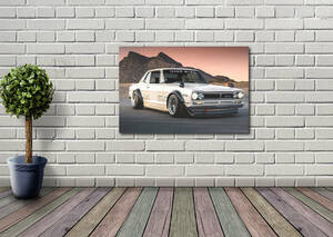 新品 ハコスカ スカイライン GTR タペストリー ポスター /295/ 映画ポスター 壁 ガレージ装飾 フラッグ バナー 看板 旗 ポスター 