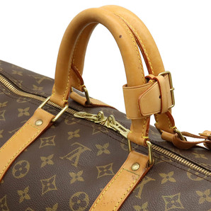 LOUIS VUITTON ルイ ヴィトン モノグラム キーポル バンドリエール55 ボストンバッグ 旅行カバン トラベルの画像4