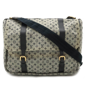 LOUIS VUITTON Louis Vuitton monogram Mini sa bear man shoulder bag mother's bag diagonal .. blue 