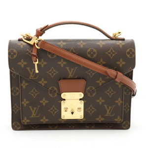 LOUIS VUITTON ルイ ヴィトン モノグラム モンソー26 セカンドバッグ クラッチバッグ ハンドバッグ 2WAY