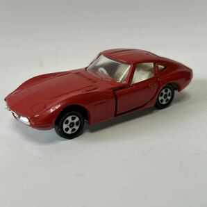 トミカ 黒箱 トヨタ 2000GT No.5-1-2 1Aホイール 最初期箱 「diecast scale model」 印字なし 色指定箱 日本製 MBの画像2