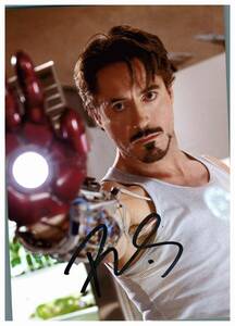 〇　ロバート・ダウニー・ジュニア　Robert Downey Jr.　2L判　サイン写真　COA簡易証明書付