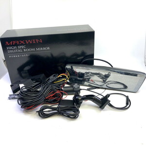 中古 動作未確認 MAXWIN デジタルルームミラー MDR-C003B1X 車内用リアカメラ ドライブレコーダー機能 デジタルミラー 現状品(Y0421_8)