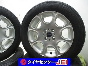 15インチ フィアット 195/60R15 6.5J+31.5 100 中古タイヤアルミホイール【4本セット】 送料無料(MA15-4027）