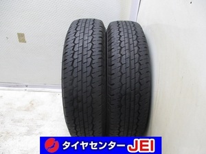 145R10 6PR 8.5分山 ダンロップSP175 2020年製 中古タイヤ【2本】送料無料(M10-6627）