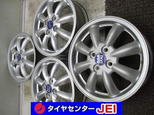 15インチ ダイハツ純正 ミニライト 4.5J+45 100 軽自動車 中古アルミホイール【4本セット】送料無料(A15-4783）