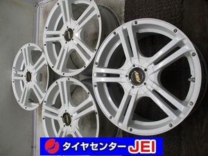 17インチ ウェッズ FMV 7J+35 100/120 インプレッサ BMW 中古アルミホイール【4本セット】送料無料(A17-4796）