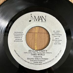 7inch「THIRD WORLD Feat Bounty Killa & Shaggy / REGGAE PARTY」の画像1