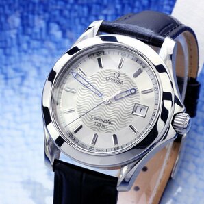 OMEGA オメガ Seamaster 120 Steel Silver Two toneDial メンズ クォーツ ( 美品 ,電池新品) / 38mmの画像2