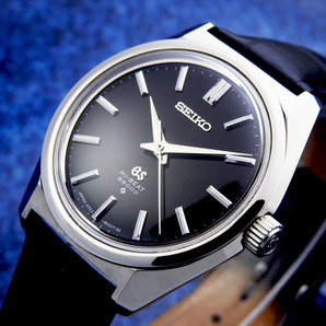 GRAND SEIKO グランド セイコー HI-BEAT 4520-8000 Steel Black Dial メンズ 手巻き(美品、OH済み ) / 36mmの画像2