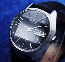 GRAND SEIKO SPECIAL グランド セイコー 6156-8000 Steel Black Dial Cut Glass メンズ 自動巻き( 美品、OH済み ) / 36mm_画像1