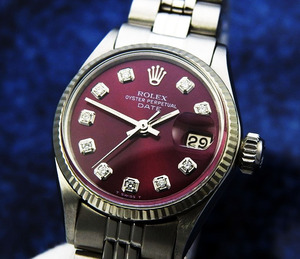 ROLEX ロレックス Oyster Perpetual オイスターパーペチュアル Ref. 6517 WG/Steel レディース自動巻き ( 美品、OH済み ) / 24mm 