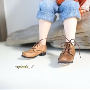 ■ブライス靴■プレーントゥシューズ■ヴィンテージシューズ■ピュアニーモ■ミニチュア靴■ハンドメイド■Blythe shoes の画像4