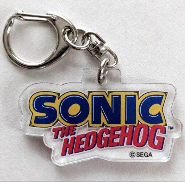 セガ ソニックザヘッジホッグ ロゴ アクリルキーホルダー 限定生産品 SEGA SONIC THE HEDGEHOG