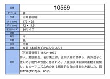 【模写】吉】10569 河東碧梧桐 書 正岡子規師事 俳人 書家 愛媛県の人 茶掛け 茶道具 掛軸 掛け軸 骨董品_画像9