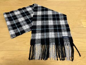 BURBERRY バーバリー マフラー メリノウール77%アンゴラ21%カシミア2％ ブラック 　送料無料!!! 