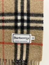 BURBERRY　バーバリー　マフラー　カシミア100％　キャメル　送料無料!!　難有！！！_画像4